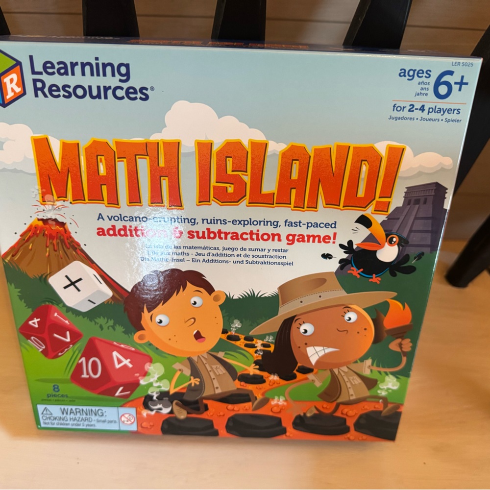Learning Resources Math Island Adventure Game - Red and Orange